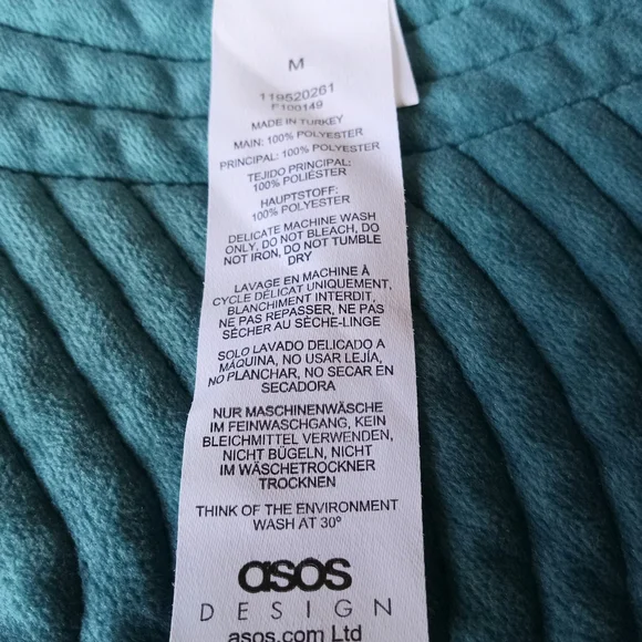 ASOS Design Oversized Zip-up Fleece Jacket with Marble Print Unisex - Picture 8 of 8